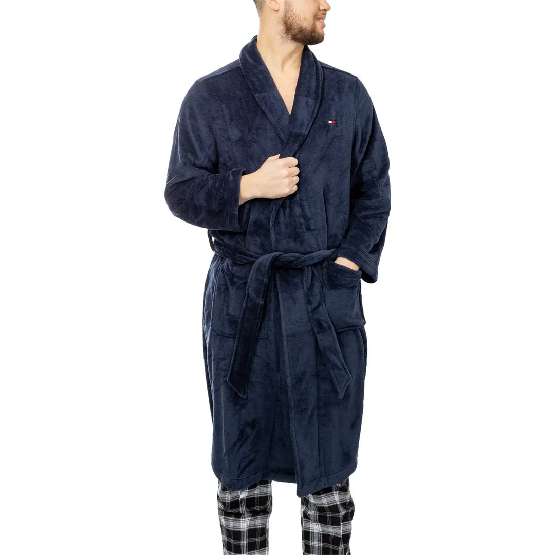 Tommy Hilfiger - Robe de chambre en coton ouaté pelucheux