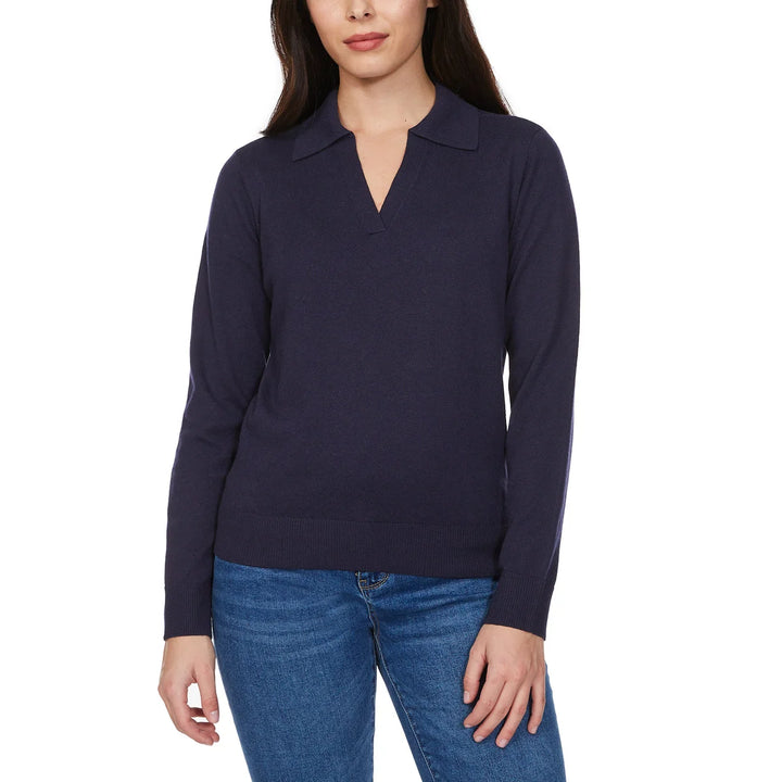 Loft – Chandail en tricot fin à col Johnny