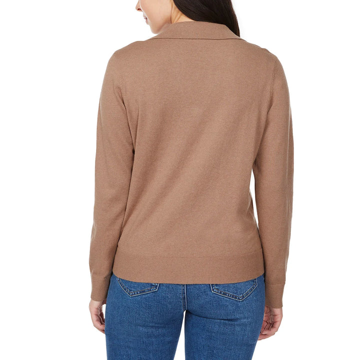 Loft – Chandail en tricot fin à col Johnny