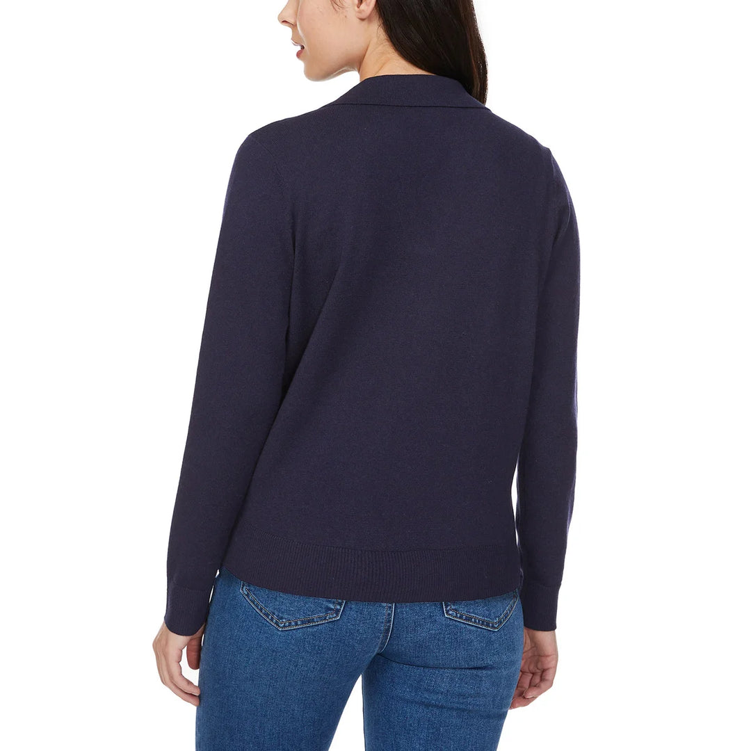 Loft – Chandail en tricot fin à col Johnny