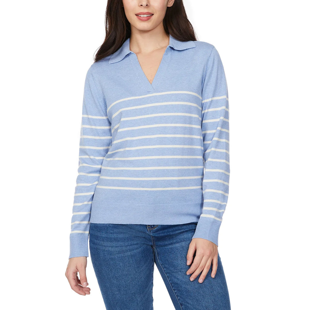 Loft – Chandail en tricot fin à col Johnny