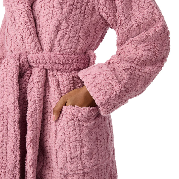 Room Service – Peignoir en jacquard torsadé