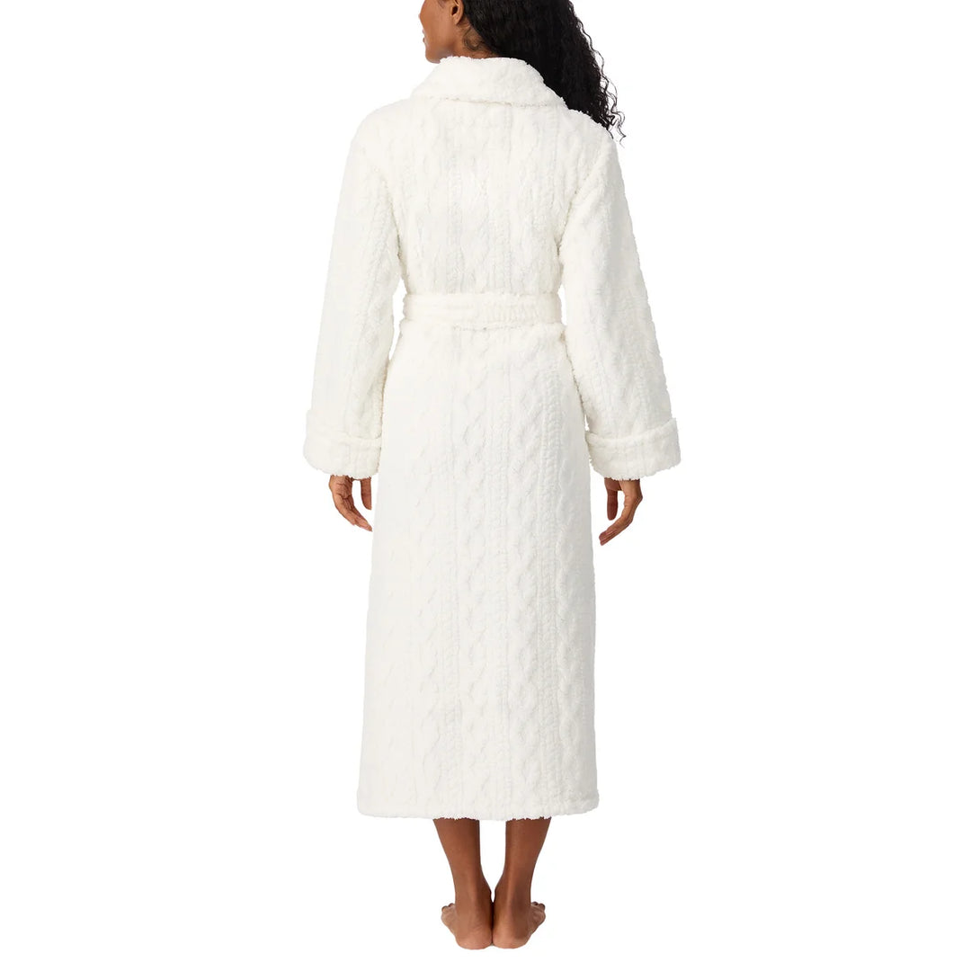 Room Service – Peignoir en jacquard torsadé