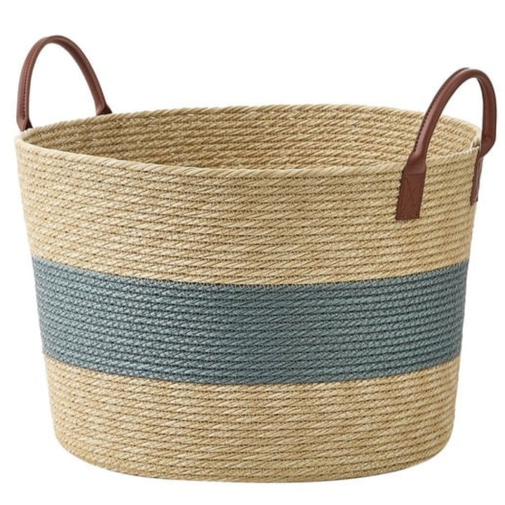 Baum Faux Wicker Basket