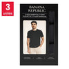 Banana Republic - T-shirt à col ras du cou, paquet de 3