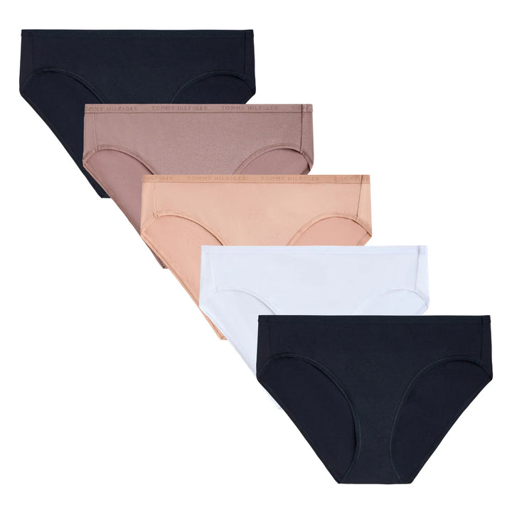 Tommy Hilfiger - Culottes bikini en coton, paquet de 5