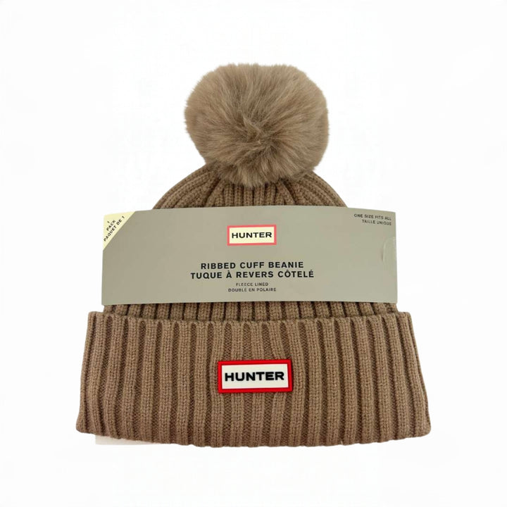 Hunter - Tuque à revers côtelée avec pompon