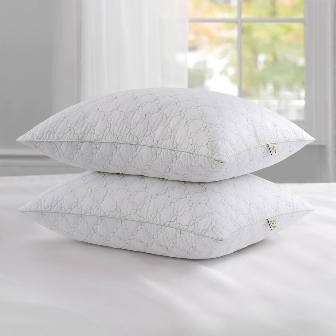 Martha Stewart - Trellis Bloom Quilted Pillows, Pack of 2