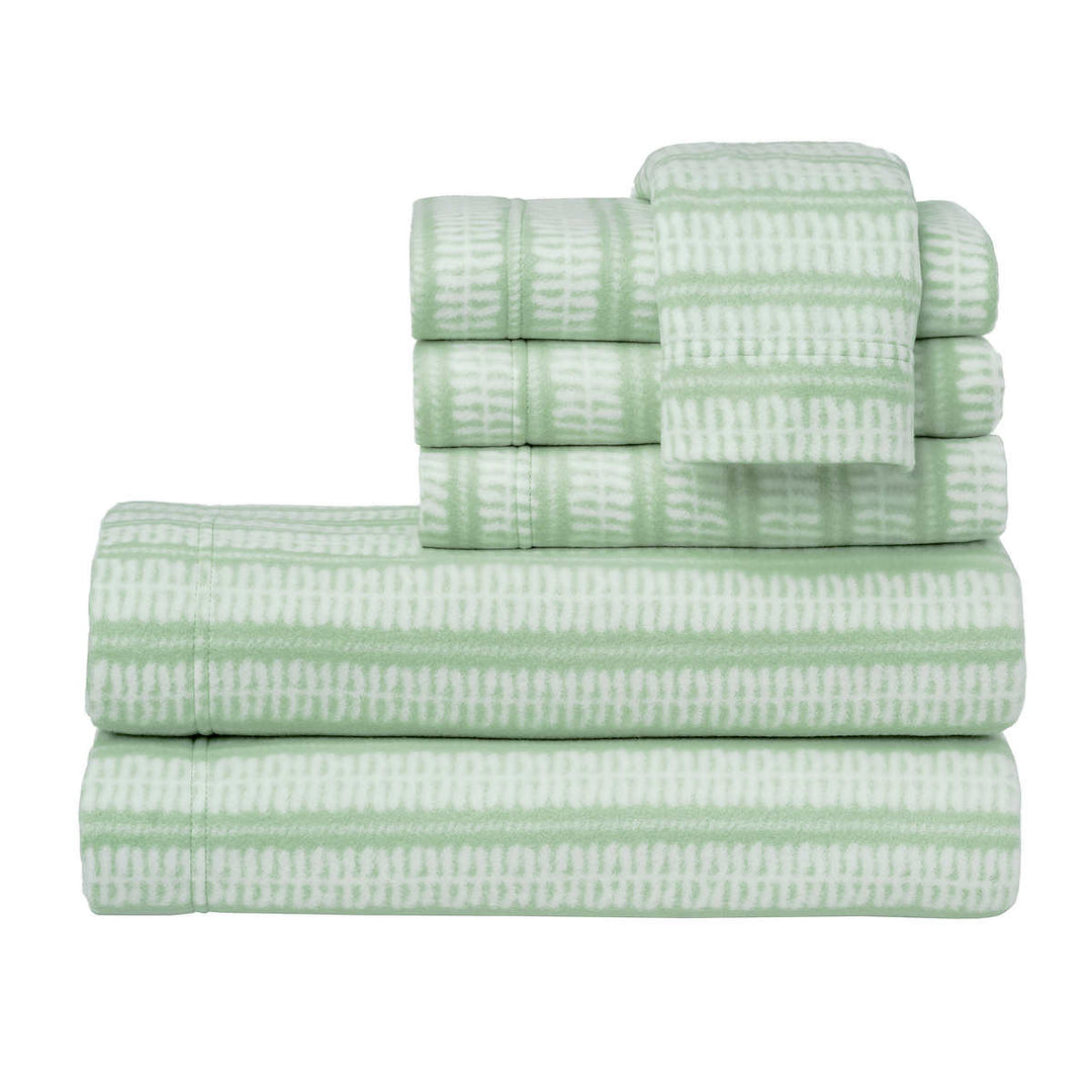 Martha Stewart - Ensemble de draps en micropolaire, 6 pièces