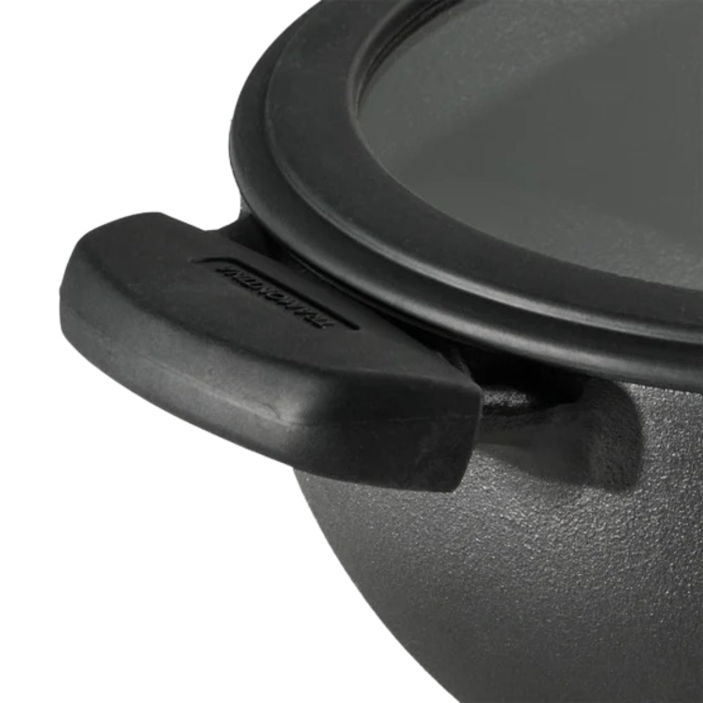 Tramontina - Deep Kadai and flat Tawa cast iron, 3 pieces