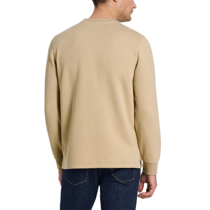 Van Heusen - Jacquard Long Sleeve Crew Neck Sweater