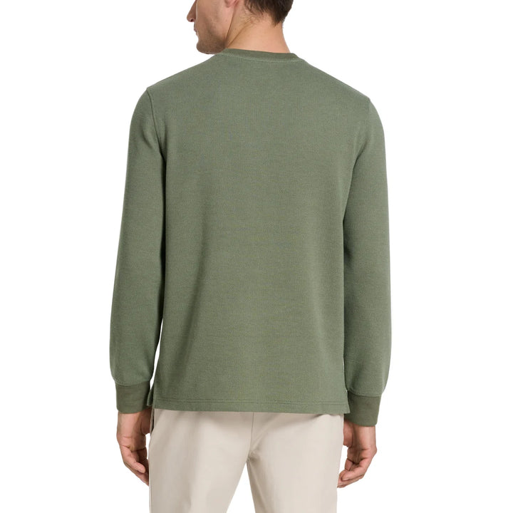 Van Heusen - Jacquard Long Sleeve Crew Neck Sweater
