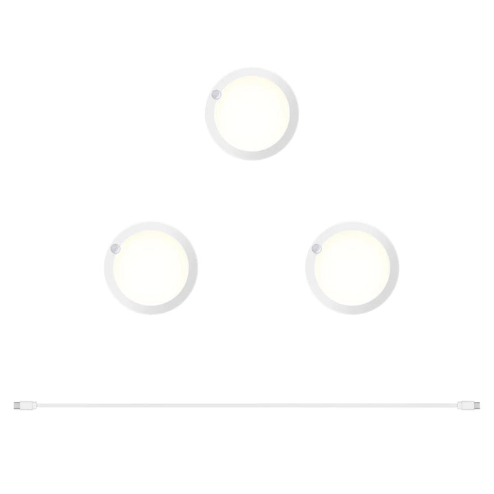 Artika - Lampes rondes rechargeables Accent, paquet de 3
