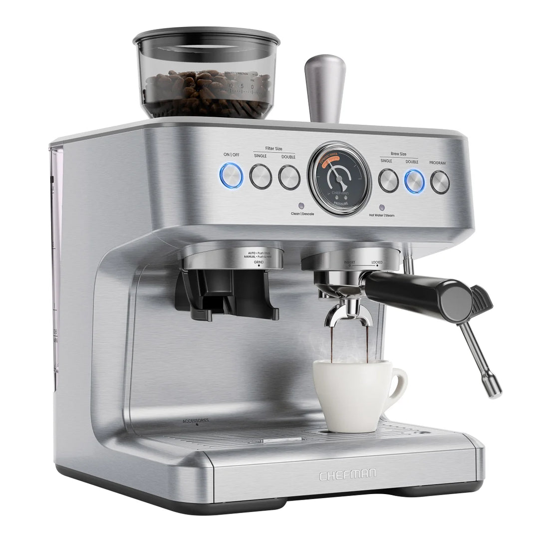 Chefman - Machine à expresso Crema Supreme