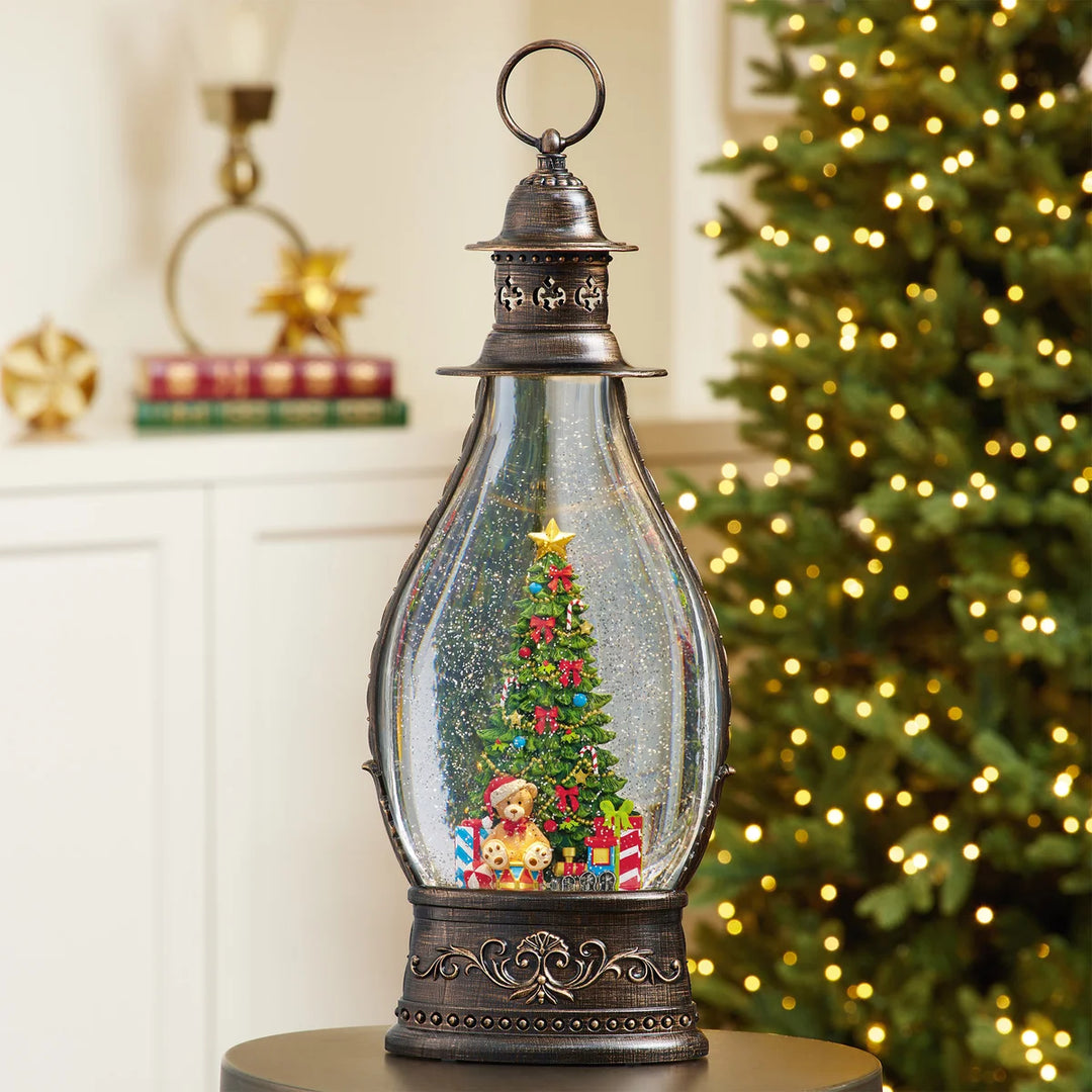 Nature's Mark Holiday Lantern with LED Light - Bear