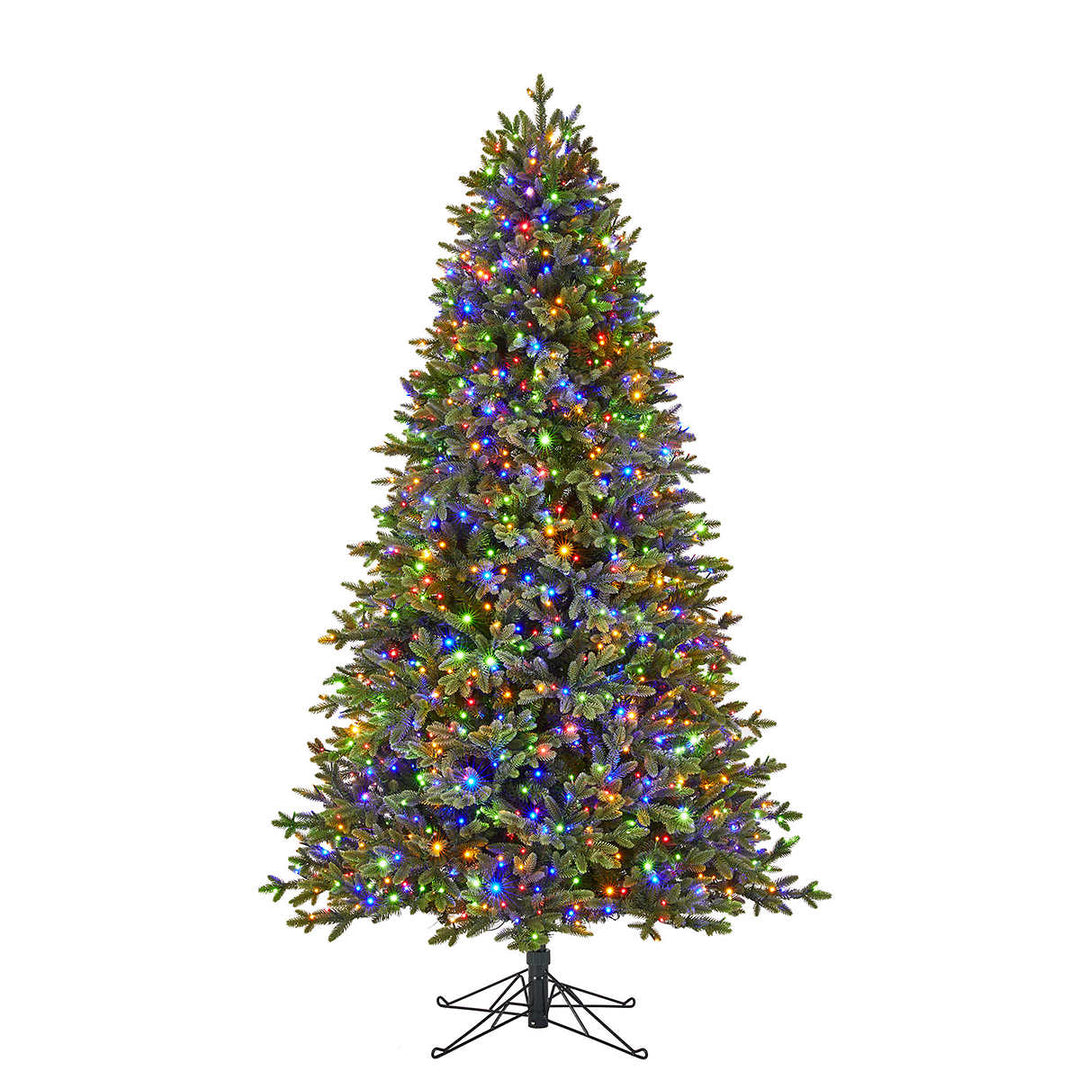 Arbre de Noël artificiel tremble pré-éclairé de 6,5 pi, 1 500 micro-lumières DEL