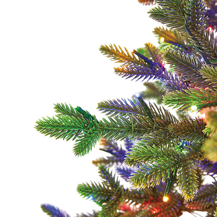 Arbre de Noël artificiel tremble pré-éclairé de 6,5 pi, 1 500 micro-lumières DEL