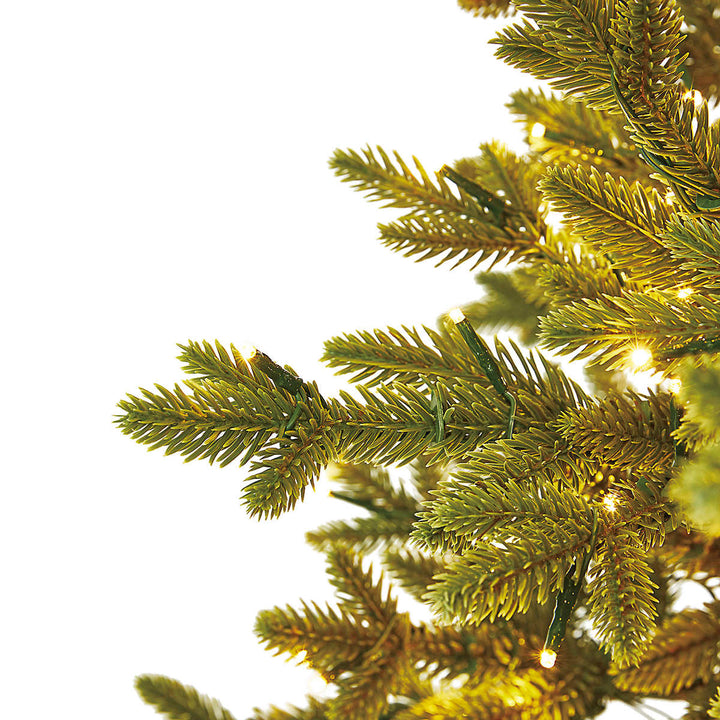 Arbre de Noël artificiel tremble pré-éclairé de 6,5 pi, 1 500 micro-lumières DEL