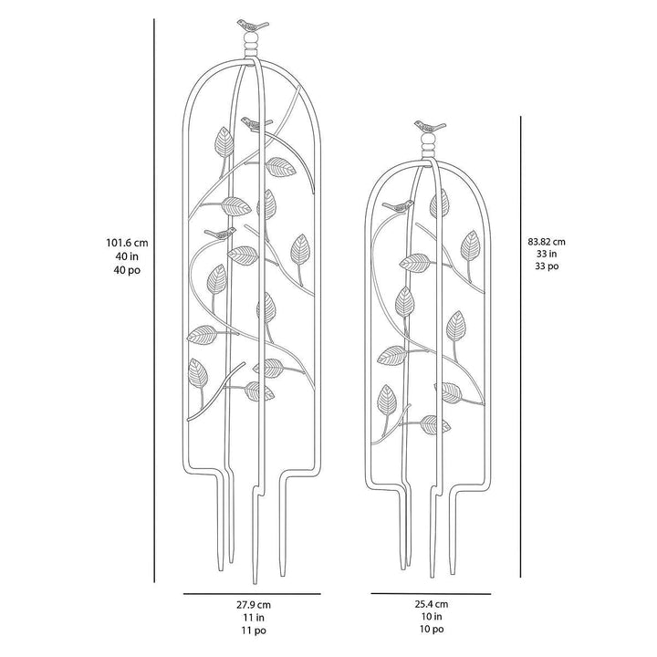 Mullally Iron Garden Treillis - 2-Pack