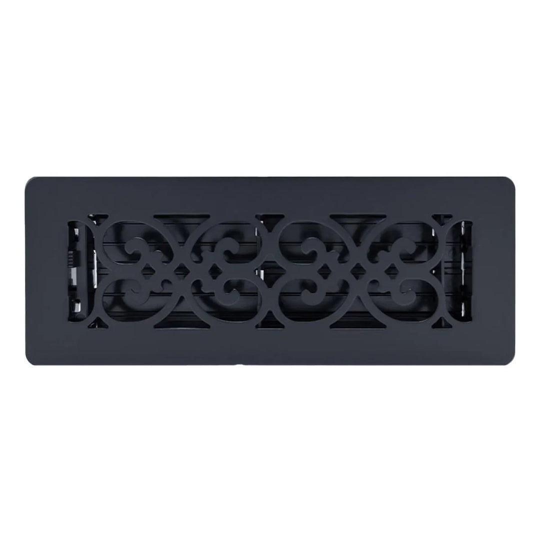 Manor House - Black Powder-Coated Vent Grilles, Pack of 4