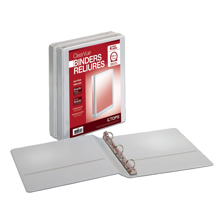 ClearVue Binders - 4-Pack