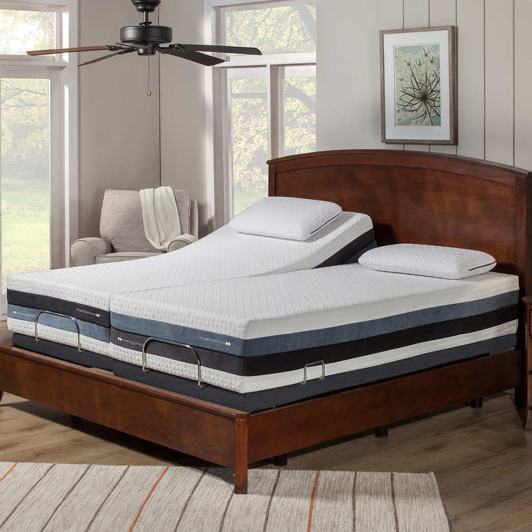 Sleep Science - Matelas viscoélastique avec base réglable Q-Plus - iFlip Sonoma