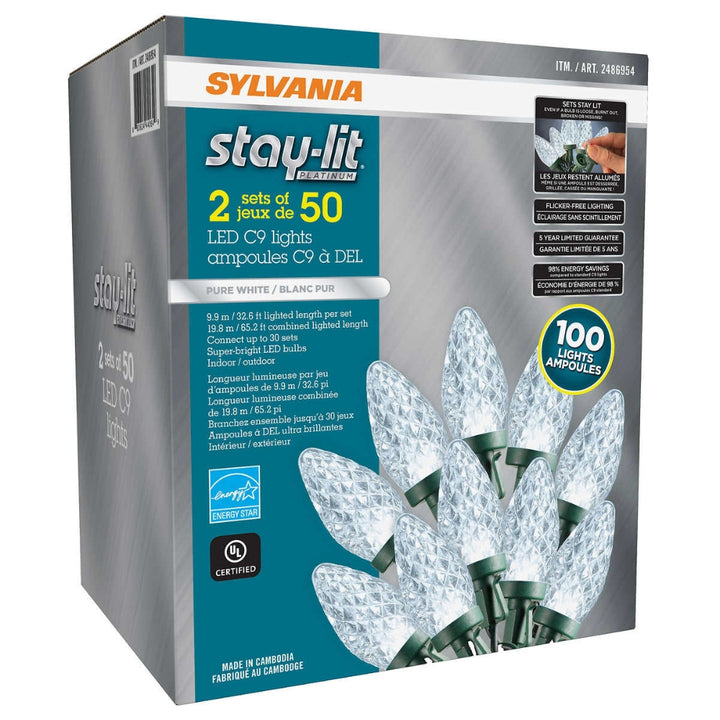 Sylvania C9 DEL - 2-Pack