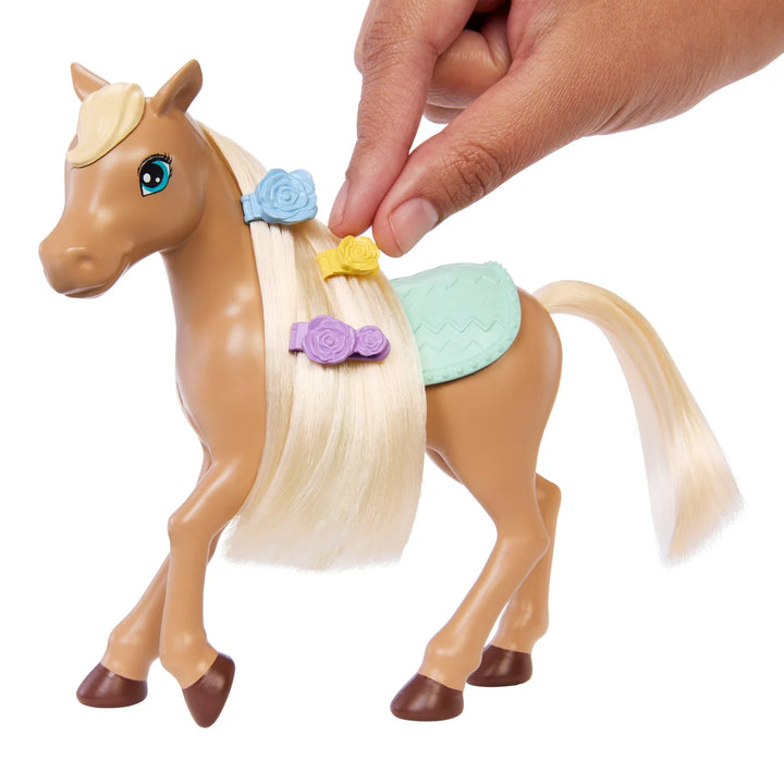 Barbie - Barbie et chevaux, coffret de jeu d'équitation