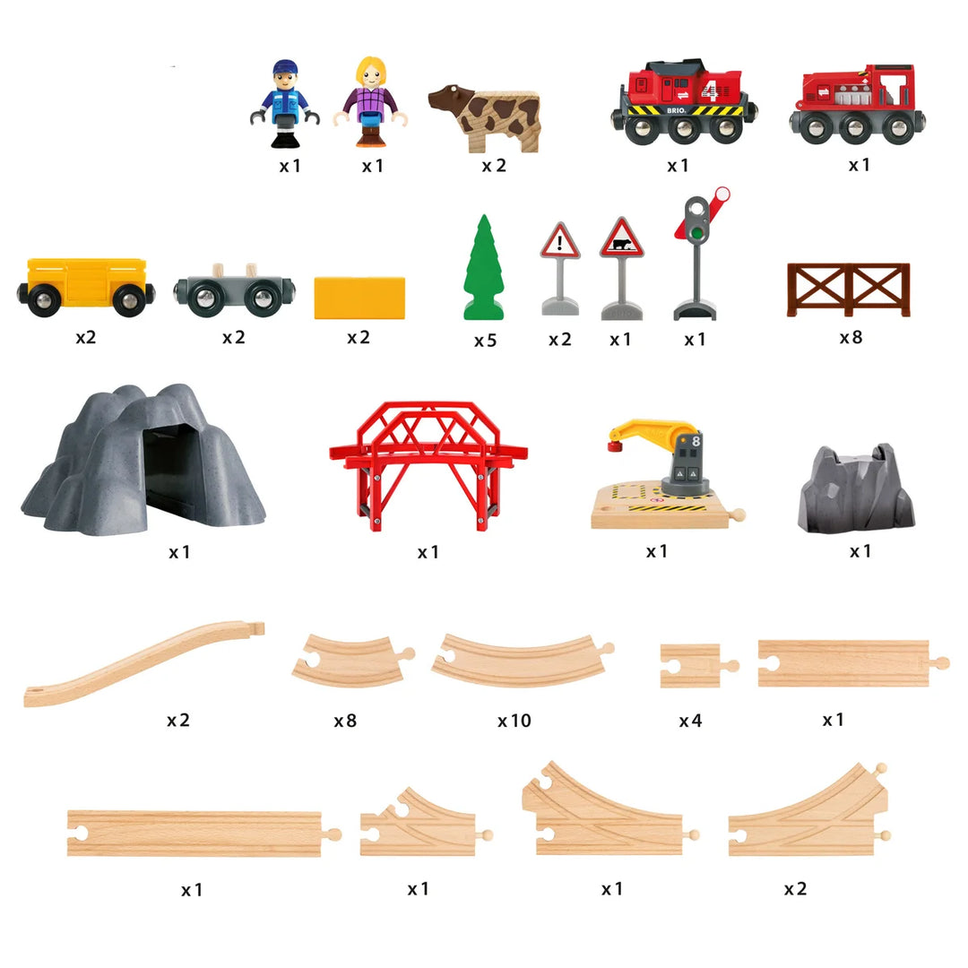 BRIO - Ensemble grand terrain de campagne et de transport