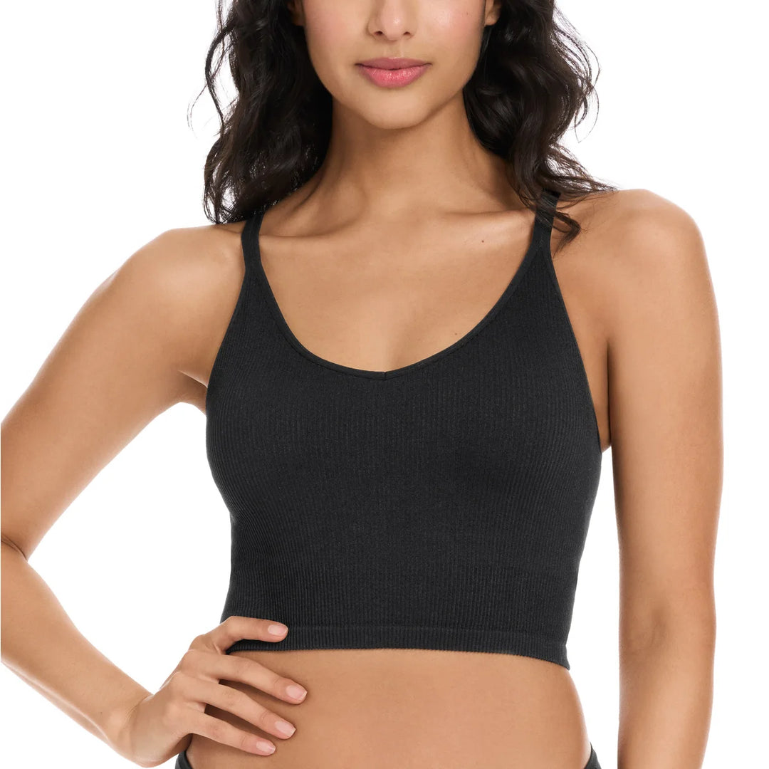 Lemon - Soutien-gorge de yoga côtelé, paquet de 2