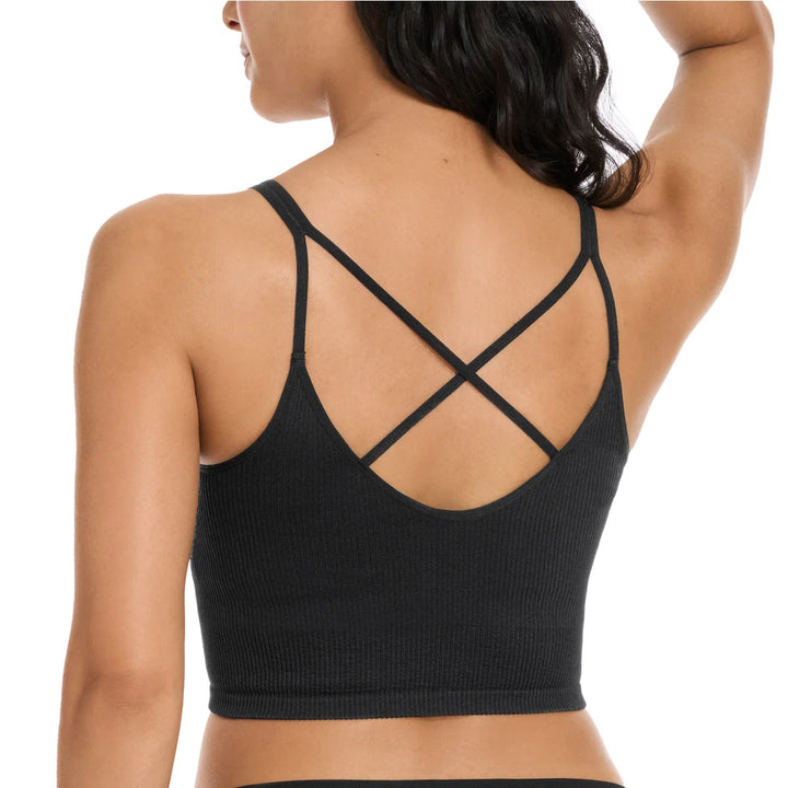 Lemon - Soutien-gorge de yoga côtelé, paquet de 2