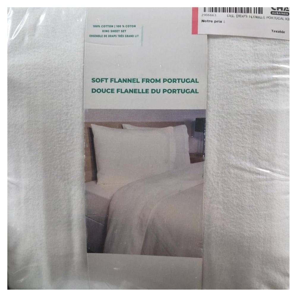 Ensemble de draps en flanelle du Portugal