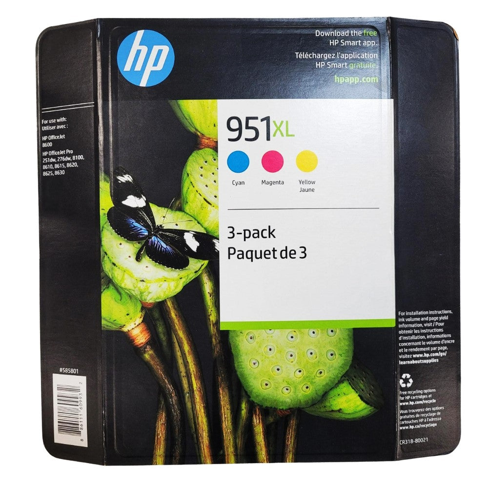 HP 951XL Ink Cartridge - 3-Pack