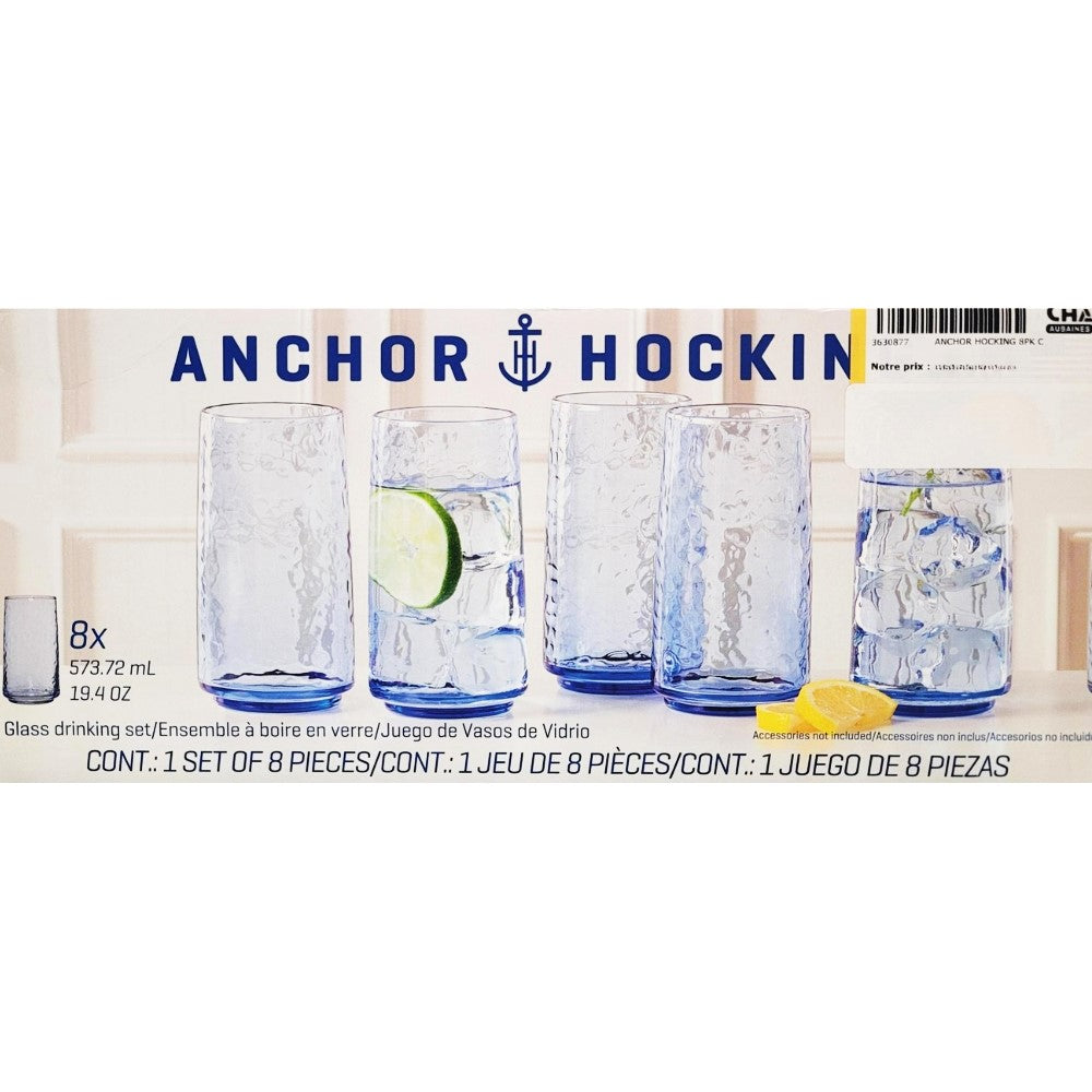 Anchor Hocking - Ensemble de 8 verre à boire