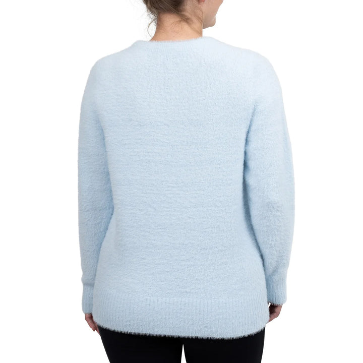 Bleu Gray - Eyelash Long Sleeve Sweater