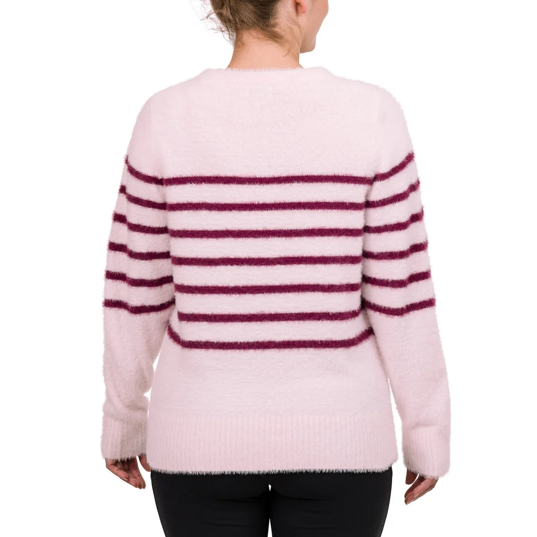 Bleu Gray - Eyelash Long Sleeve Sweater
