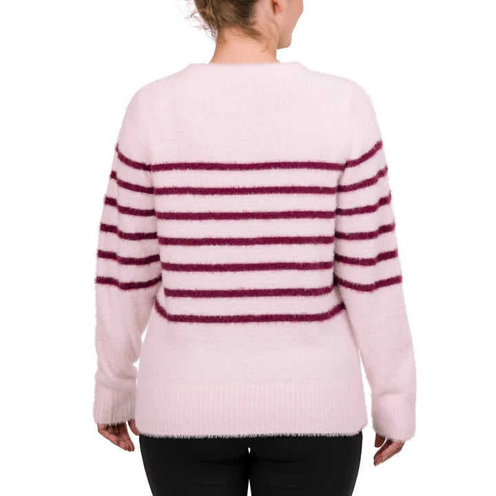 Bleu Gray - Eyelash Long Sleeve Sweater
