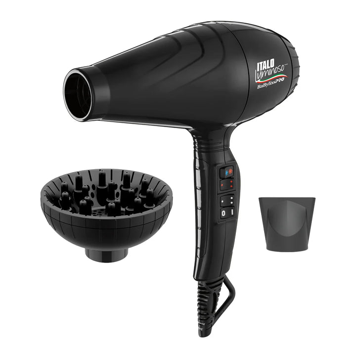 BaByliss - Sèche-cheveux, Luminoso noir PRO ITALO