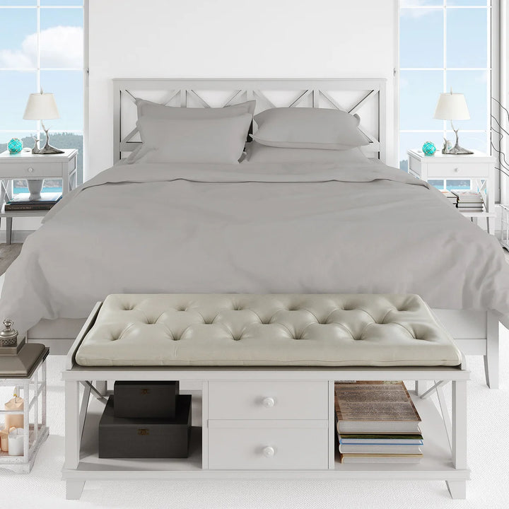 Swiss Collection 6-Piece Cotton Sheet Set
