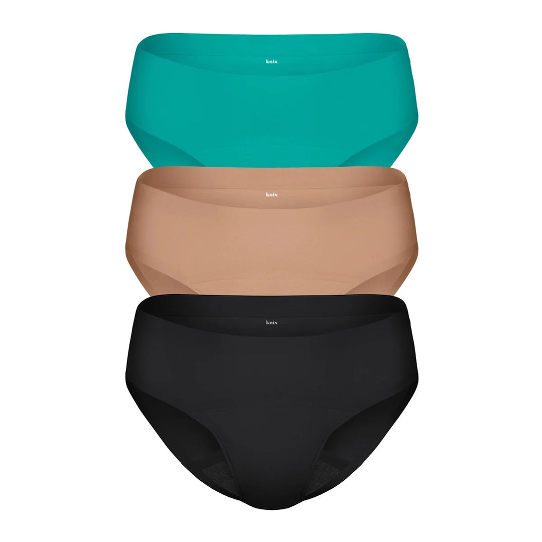 Knix - Reusable Bikini Style Menstrual Underwear, Pack of 3