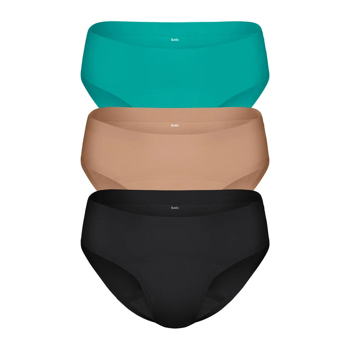 Knix - Reusable Bikini Style Menstrual Underwear, Pack of 3