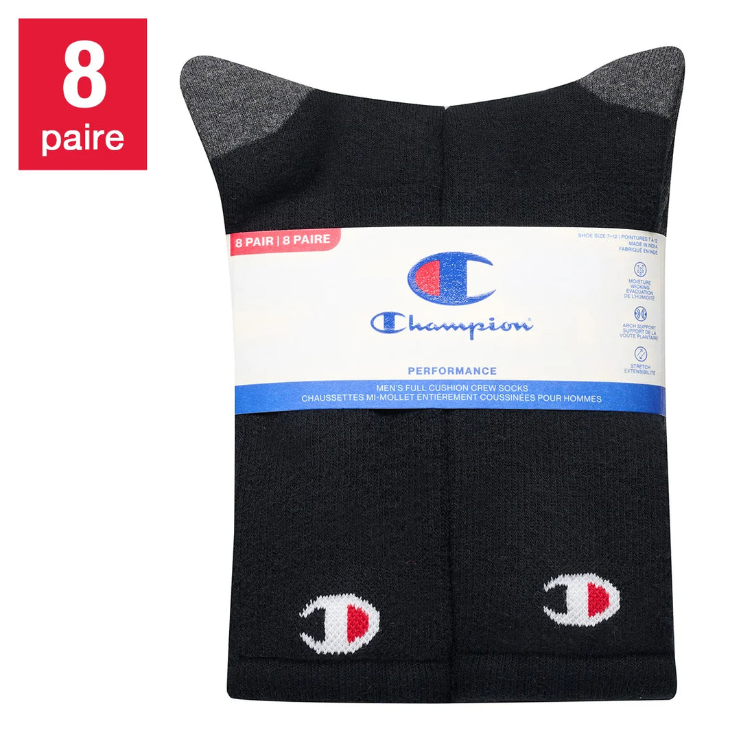 Champion - Chaussettes mi-mollet, 8-paires