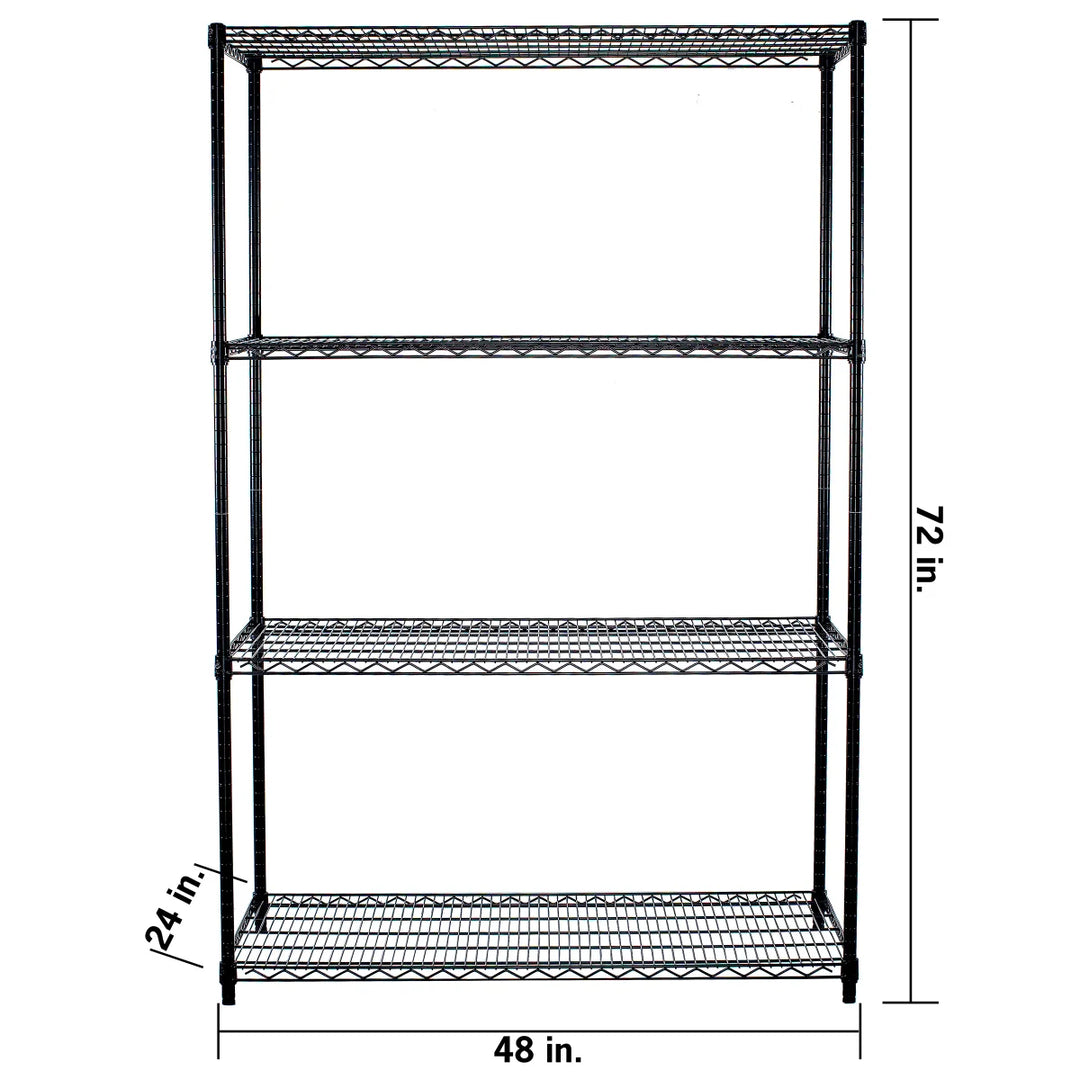 TRINITY – Étagère noire à 4 tablettes