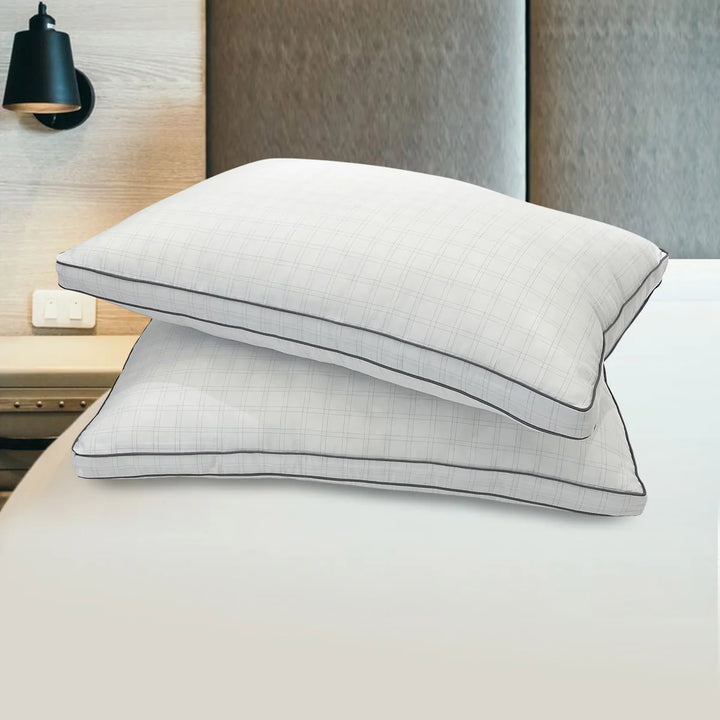 Swiss Comforts – Ensemble de 2 oreillers en duvet alternatif avec carbone