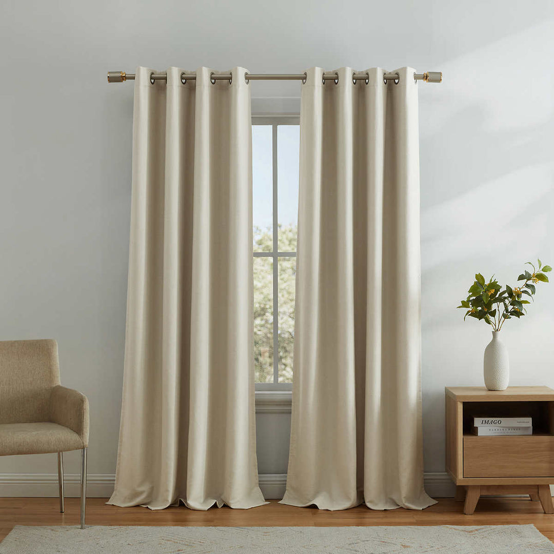 Bon Luxe 2-Piece Blackout Curtain Panel Set