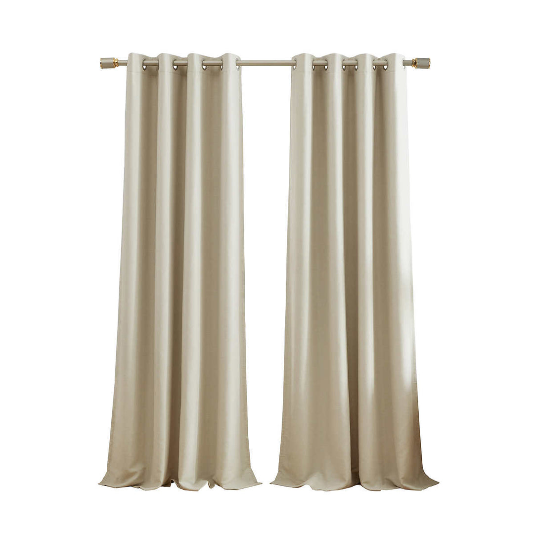 Bon Luxe 2-Piece Blackout Curtain Panel Set