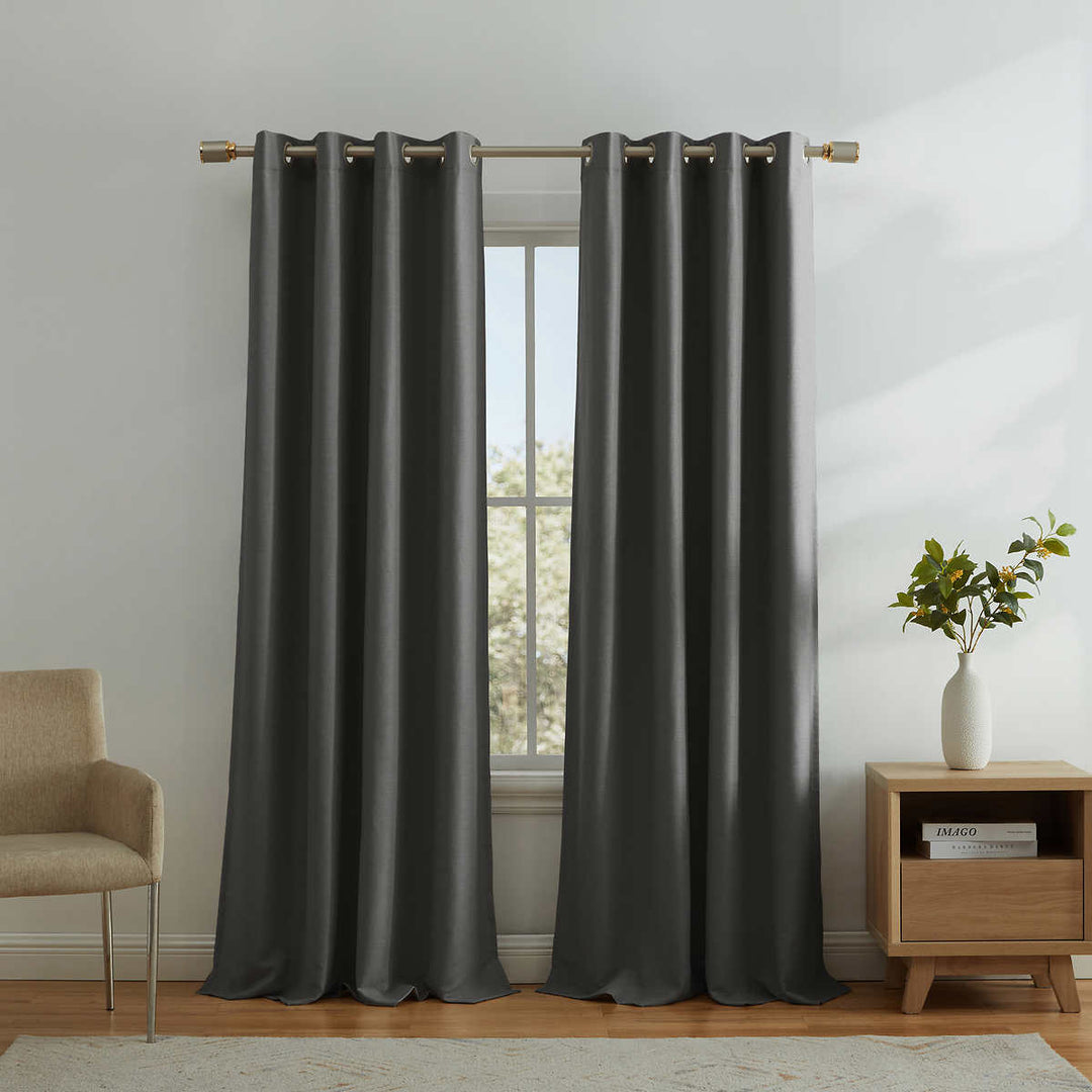 Bon Luxe 2-Piece Blackout Curtain Panel Set
