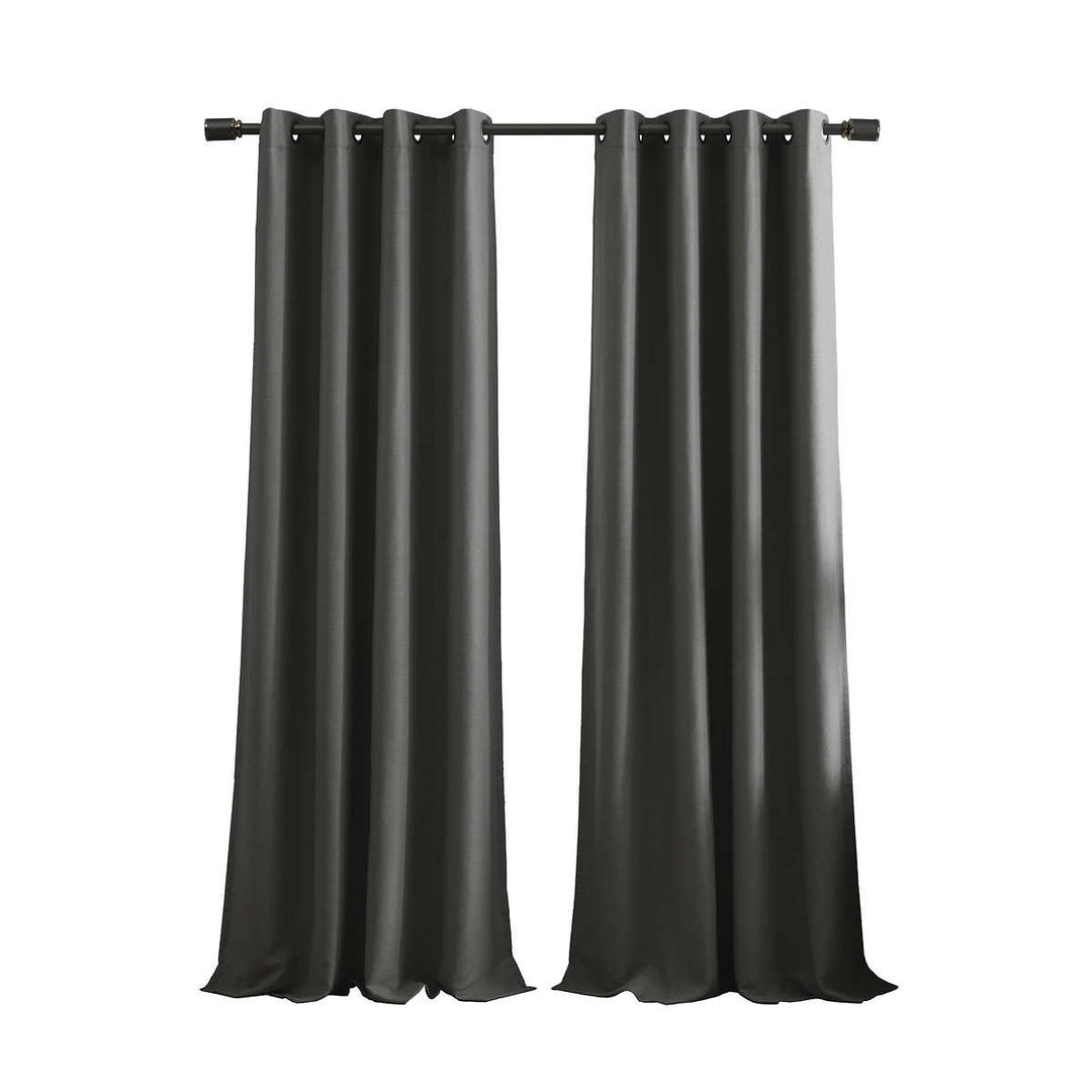 Bon Luxe 2-Piece Blackout Curtain Panel Set