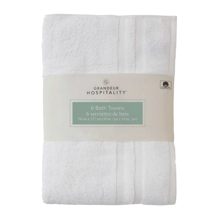 Grandeur Hospitality - Bath Towels, Pack of 6