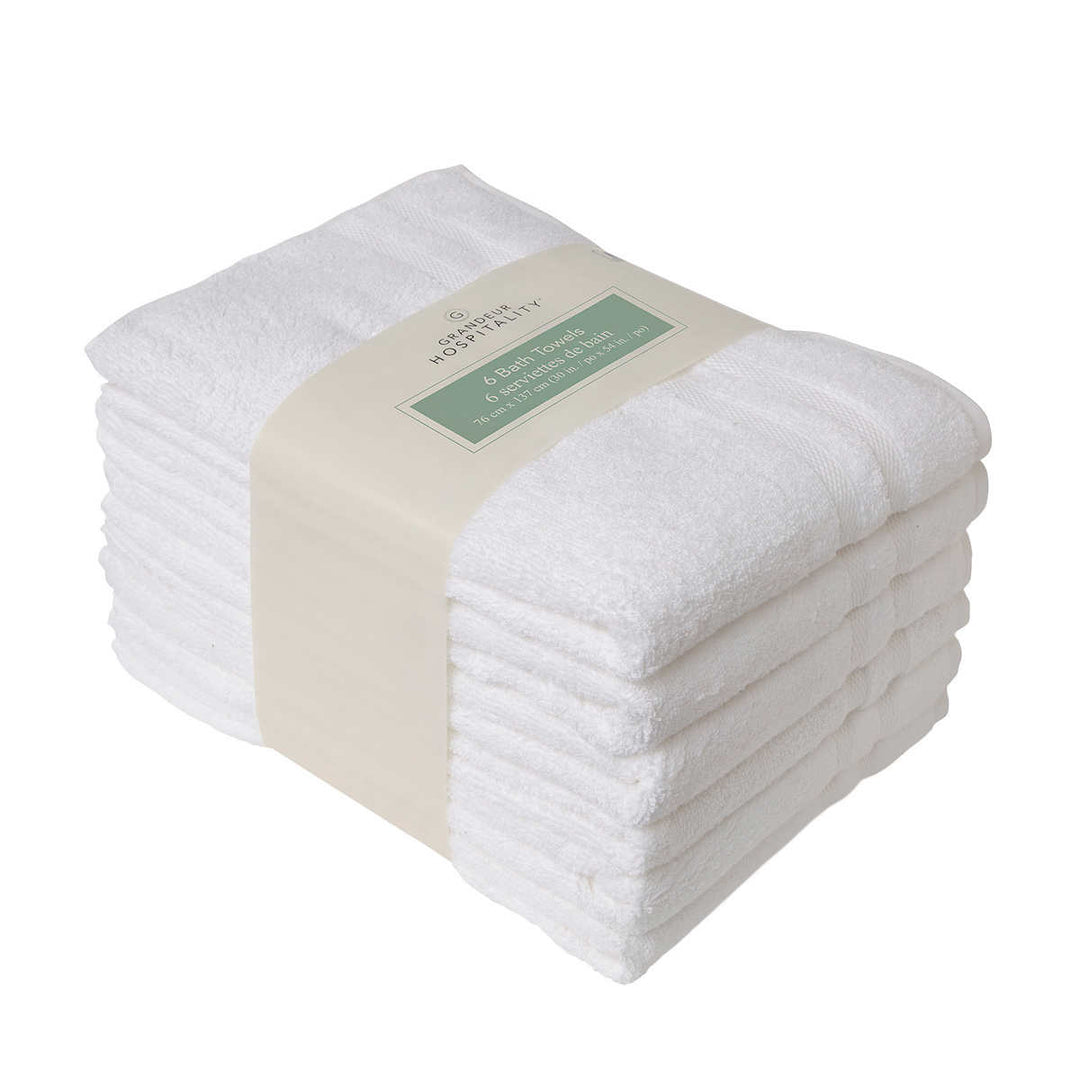 Grandeur Hospitality - Bath Towels, Pack of 6